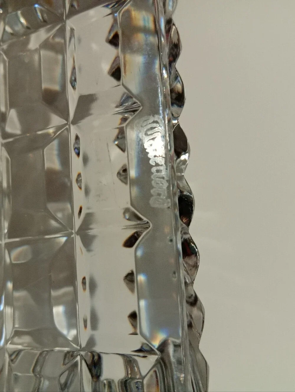 Waterford Vintage Heavy Paperweight  2x4 Clear Crystal Rectangular Decorative